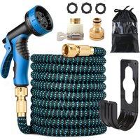 3X Expandable Garden Hose - Extends To 100FT with Spray Gun | Lightweight & Kink-Free | No-Leak Flexible Water Pipe for Cleaning