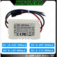 3W 5W 7W 8W 9W 10W LED Driver DC 2-11V 6-14V 9-20V 18-34V 900mA 600mA 420mA 300mA Lighting Transformers For 3-10W Power Supply