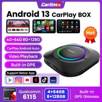 2026 Carlinkit S2 Ai Box Android Wireless Carplay Adapter Android 13 Qualcomm 6115 8-Kern 64G Smart TV Box für Netflix IPTV 4G