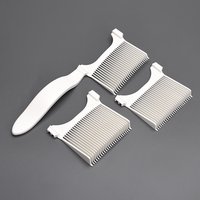 Haircutting Comb Set for Men - Precision Styling Comb and Hair Clipper Guide for Perfect Flat Top and Slicked Back Hairstyles