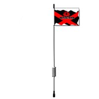 10.62'' Metal Antenna with Flag Compatible with Axial SCX10 90046 Traxxas TRX4 D90 D110 Tamiya CC01 1/10 RC Crawler Truck