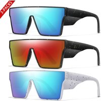 AliExpress LOISRUBY 3 PCS Big Frame Colorful Lens Cycling Sunglasses, UV400, Hiking, Running, Driving, Outdoor Sports, Men, Women as Gifts, Festival