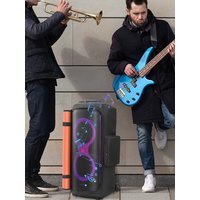Speaker Carry Cover with Mic Pocket Portable Speaker Dust Case Waterproof Double-Sided Speaker Storage Bag for JBL Party Box 520