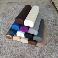 Half Moon Bolster Semi-Roll Pillow Ankle Knee Support Leg Elevation Back Lumbar Neck Pain Relief Density Foam Massage Bed Table