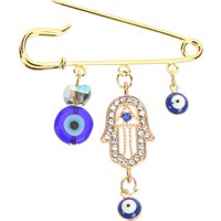 Evil Eye Brooch Pin Vintage Lapel Buckle For Women Party Prom Festival Outfit Decor Shawl Scarf Cardigan Sweater Accessory