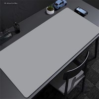 Grey Mousepad Natural Rubber Mouse Pad Colorful Deskmat for Office Solid Color Gaming Waterproof Non-slip Computer Keyboard Mat