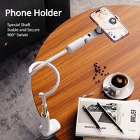 Oatsbasf Support de téléphone de chevet avec clip 900 ° Support de téléphone à Rotation libre, support paresseux, charge de 10kg, accessoires de téléphone