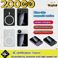 Taepiaai 20000mAh Wireless Magnetic Power Bank 22.5w Super Fast Charging Portable External Battery Powerbank for Iphone Samsung