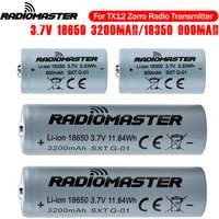 RADIOMASTER TX12 Radio 1S 3.7V 3200mAh 18350 900mAh Li-ion Battery for Transmitter 2pcs Remote Control Batteries