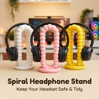 3D Printed Creative Headphone Stand, Desktop Organizer, Headset Hanger, Multiple Colors Available