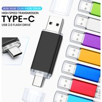 USB C Thumb Drive 64GB, USB2.0 to USB Type-c Flash Drive High-Speed Transmission Memory Stick for Mac pro,Samsung Galaxy,iPad PC