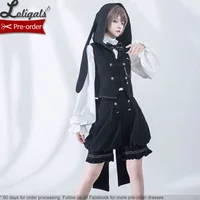 Boy Style Ouji Lolita Prince Hooded Cloak / Vest / Shorts / Long Sleeve Shirt by Princess Chronicles ~ Rabbit in a Hurry
