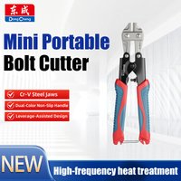 Mini Bolt Cutter Made of Chrome-Vanadium Alloy Steel, Fast and Sharp, Labor-Saving Operation, Used to Cut Wire, Bar Steel, 8 in