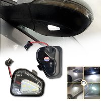 2pcs LED Puddle Light Bulb Under Side Mirror Light No Error Led Puddle Lamp For Volkswagen VW Passat B7 EOS CC Scirocco Jetta A6