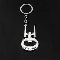Movie Starship NCC-1701 Keychain Trek Pendant Keyrings Decoration For Movie Fans Accessories Gifts
