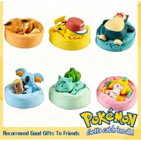 Kawaii Pokemon Sleep Pillow Pikachu Snorlax Bulbasaur Plush Toy Soft Stuffed Anime Figure Throw Pillow Cushion Gift For Kids