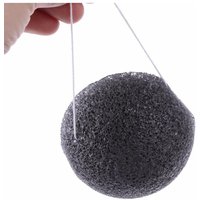 Charcoal Konjac Face Sponge Natural Facial Cleaning Sponge Gentle Exfoliating Bath Scrubber Sensitive Skin Household