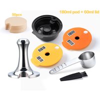 Reusable Pods Coffee Capsule for BOSCH-s Machine Tassimo Refillable Filters Capsule Cup Silicone Lid Bean Pod Manufacturer