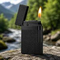 Gas Lighter Crisp Loud โPingโ Sound, Premium Cigarette Accessory Gift Set with Customizable Accessories