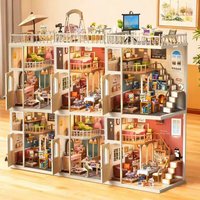 DIY Plastic Miniature House Kit Girls Bedroom Mini House with Accessories Model Kits 3D Puzzle for Adults Birthday Gifts