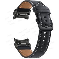 No Gap Strap for Samsung Galaxy Watch 7/6/5/4 40mm 44mm 5 Pro FE Leather Bracelet for Galaxy Watch 6 4 Classic 43 47mm 42 46 mm