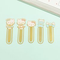 Anime Cute Hello Kitty Book Mark Metal Bookmarks Fans Collect School Supplies Book Accessory Gifts From Parents to Kids