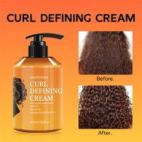 280ml Curly hair cream Elastic styling Moisturizing Improves frizzy hair Fluffy Leave-in conditioner Elastin Hair care