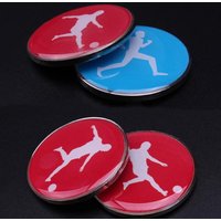 2/5pcs Referee Side Toss Coin Double Face Sports Football Pattern Soccer Flip Coin Souvenirs Soccer Referee Coin Portable