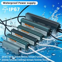 Outdoor LED-Treiber IP67 Wasserdicht AC 110-250V zu DC 12V/24V Netzteil Transformator 60W-600W für LED-Beleuchtung