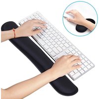 Keyboard Mouse Wrist Rest Pad Memory Foam Mouse Pad Non-slip Ergonomic Mouse Mat For Typist Office Home Computer Gaming Keyboard