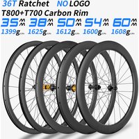 AliExpress NONE 35/38/50/54/60mm 700C Road Gravel Wheelset Ruedas 700C Carretera 36T Ratchet Disc Brake 100x12 142x12 Unbranded Carbon Wheels