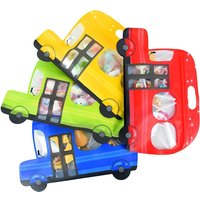 5/10Pcs Cartoon Car Shape Candy Gift Bags Cookie Toys Snack Baking Package Zipper Bag For Kids Birthday Party Decor Supplies