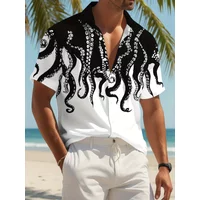 Men's Casual Vacation Shirt SummerMan Women Short Sleeve Hawaiian Fashion Print Breathable Beach Tops