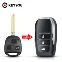 KEYYOU 1PCS Modified Folding Car Key For Lexus RX330 RX350 For Toyota Camry Land Cruser 120 Prado Avensis Kluger Tarago RAV4