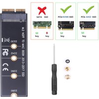 M.2 NVME SSD Convert Adapter Card for MacBook Air Pro Retina 2013-2017 NGFF AHCI SSD Upgraded Kit for A1465 A1466 A1398 A1502