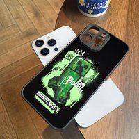 Green Pixel Monster Creeper Phone Case For IPhone 17 16 15 14 13 11 12 Pro Max Mini Xs X Xr 7 8 Plus Se Back Cover