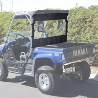 UTV Rear Full Windshield with Zipper Back Window Clear Soft Windshield for Rhino 450 660 700 Massimo 500 700 MSU500 Axis 500 700