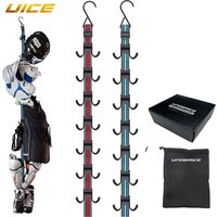 Ice Hockey Drying Rack Hanging Gear Drying Rack 7pcs Adjustable Hooks Multipurpose Ice Hockey Gifts Portable Hockey Equipment