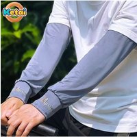 AliExpress Men's Sunscreen Ice Sleeves, Enlarged Loose Ice Silk Sleeves with Gloves, Arm Covers, Summer Cycling and Fishing Work Sleeves