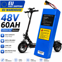 48V 60Ah 2000W 13S4P 18650 Li-Ionen-Akku-Pack mit großer Reichweite und hoher Leistung, mit BMS-Schutz, kompatibel mit den faltbaren Elektrorollern M4, M4 Pro, M5, M5 Pro Style.