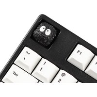YMDK Black Coal Ball 1pcs 4pcs Resin Personalized Keycap Handmade Novelty Creativity Custom Keycaps for MX Mechanical Keyboards