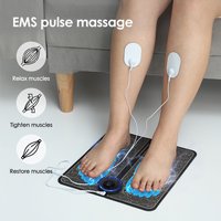EMS Pulse Electric Foot Massager Foot Therapy Machine Foot Pad Intelligent Acupuncture Foot Massage Pad Mat Muscle Stimulation