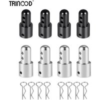 TRINOOD Aluminium Alloy Height Increase RC Body Post Clips Shell Holder Mount For MJX Hyper Go 1/14 14210 14209 14301 RC CAR