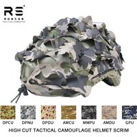 Australia MMPU NAVY Camouflage 3D Laser Cut Tactical FAST Helmet Scrim Cover Airsoft Paintball Personal Defense Scrim NIR