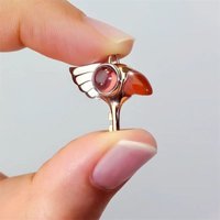 Kawaii Cardcaptor Sakura Pendant Necklace Anime Cartoon Magic Card Girl Sakura Animation Peripheral Handmade Perfect Gifts