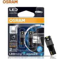 OSRAM T10 W5W LED Bulbs 194 Led Signal Lamps 6000K White LED Turn Interior Reading Light Auto Bulbs 2980CW 12V LEDriving Advance