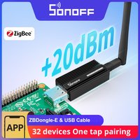 SONOFF ZBDongle-E USB Dongle Plus ZigBee 3.0 analyseur de passerelle Zigbee sans fil ZHA Zigbee2MQTT pré-flammé comme coordonneuse