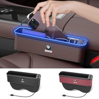Car Seat Gap Organizer Car USB Charging Multifunction Crevice Storage Box For BMW E39 E46 E60 E90 F30 F10 F20 F25 F15 X1 X3 X5