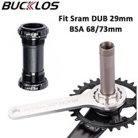 AliExpress NONE BUCKLOS Bicycle Bottom Bracket BSA 68/73mm Road Bike Crank BB Spindle Threaded Bottom Bracket for DUB 29mm Cycle Crankset Parts