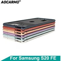 Aocarmo For Samsung Galaxy S20 FE G7810 Front LCD Display Middle Frame Chassis Bezel Plate With Buttons Replacement Part